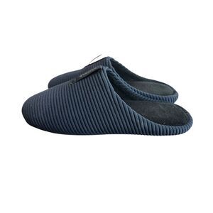 BOMBAS woman’s 8 the nest navy blue bee better slippers mules house shoes
